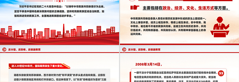 2025反分裂反恐怖反极端教育PPT民族团结专题课件