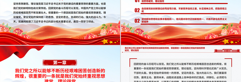 党建风思想建党理论强党PPT总书记关于党的建设部分重要论述微党课