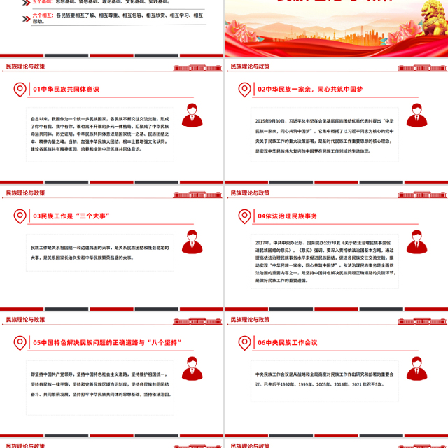 9月民族团结进步活动月PPT民族团结知识应知应会课件
