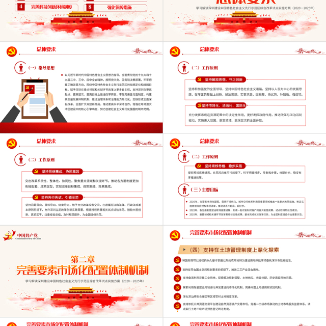 地域党课之深圳建设中国特色社会主义先行示范区综合改革试点实施方案PPT