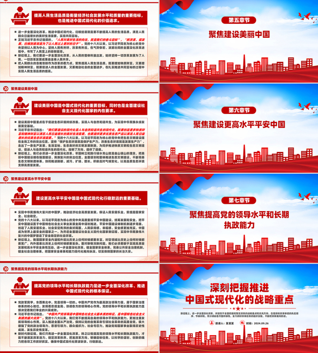 党政风深刻把握推进中国式现代化的战略重点PPT课件下载