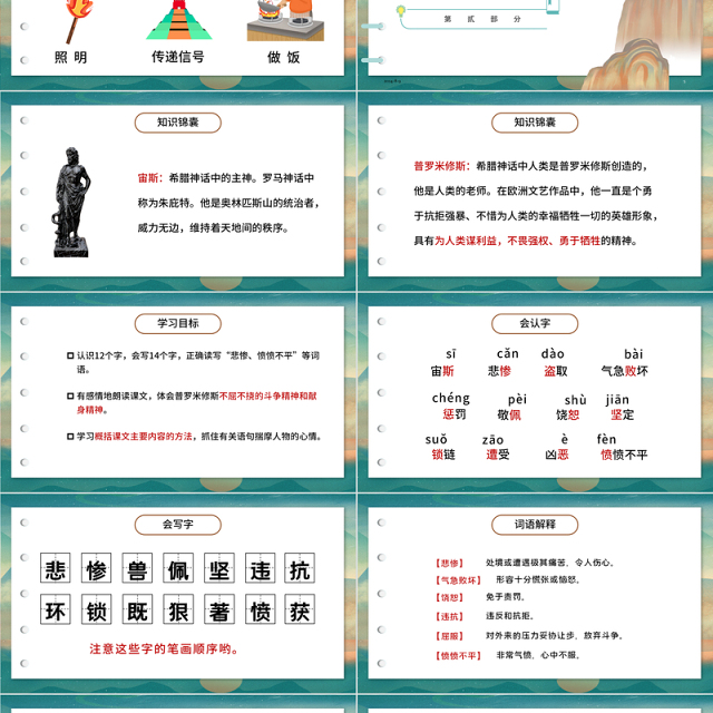 2022普罗米修斯PPT第14课小学四年级语文上册部编人教版教学课件