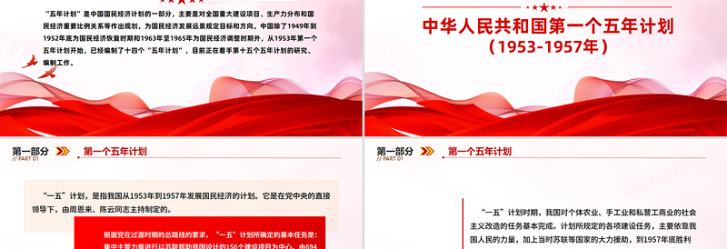 简洁实用前十四个五年计划内容回顾PPT课件