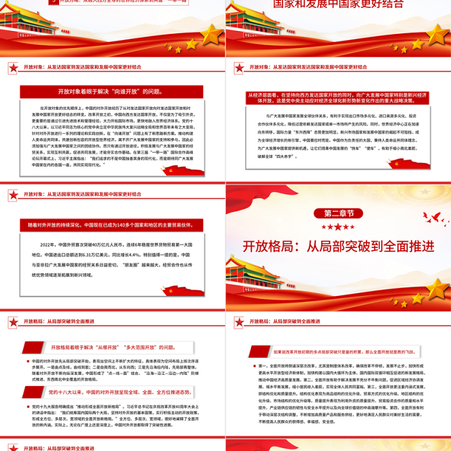 细数我国对外开放的五大历史性转变PPT简洁风学习教育党课课件