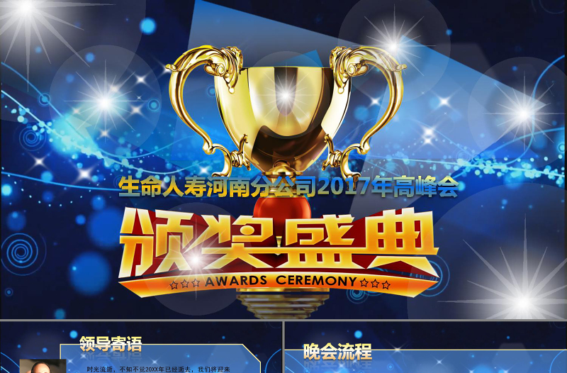 年终总结颁奖典礼ppt