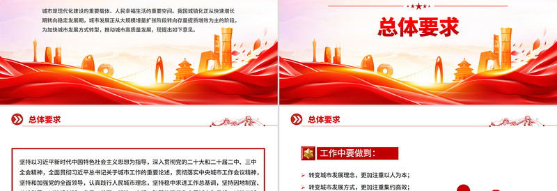 精美大气关于推动城市高质量发展的意见PPT课件