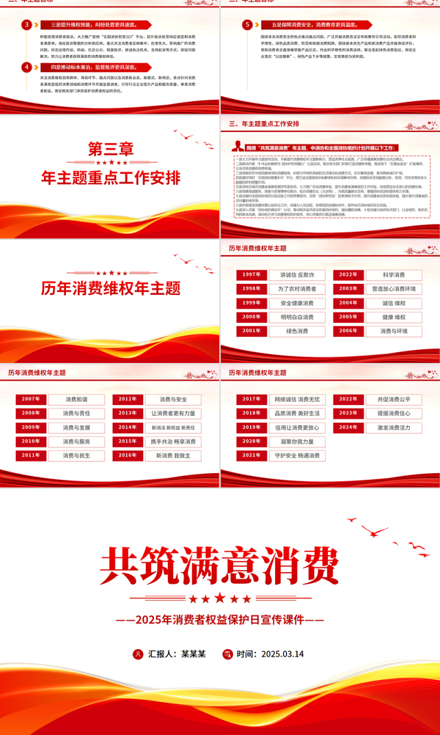 共筑满意消费PPT2025年315消费者权益保护日宣传课件