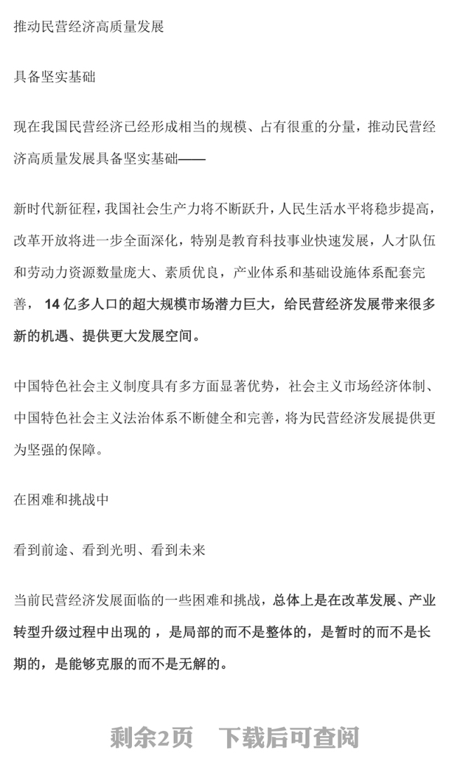 2025民营企业座谈PPT简洁大气新时代新征程民营经济发展前景广阔大有可为课件(讲稿)
