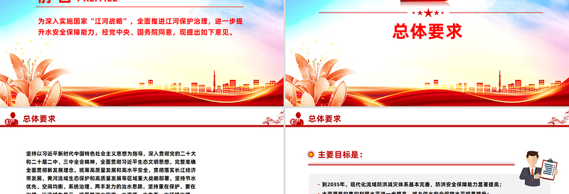 2025关于全面推进江河保护治理的意见PPT课件
