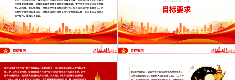 简洁实用《关于加强新时代新征程中学共青团工作的意见》PPT课件下载