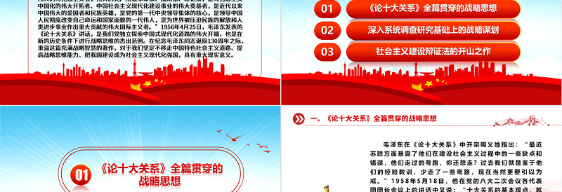 中国式现代化道路独立探索的起源ppt精美党政学习毛泽东《论十大关系》的战略思维党组织党课课件