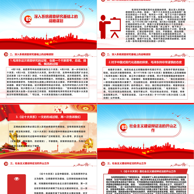 中国式现代化道路独立探索的起源ppt精美党政学习毛泽东《论十大关系》的战略思维党组织党课课件