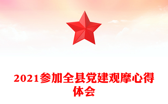2021参加全县党建观摩心得体会