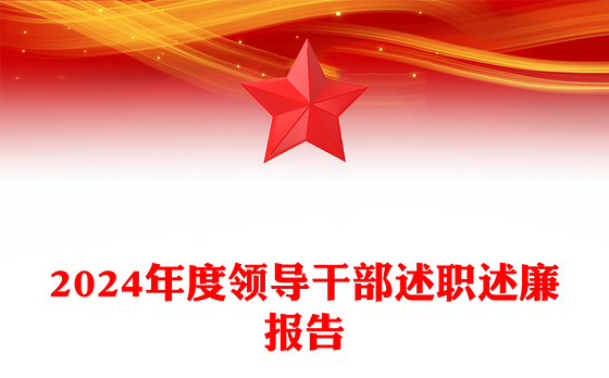 2024年度领导干部述职述廉报告
