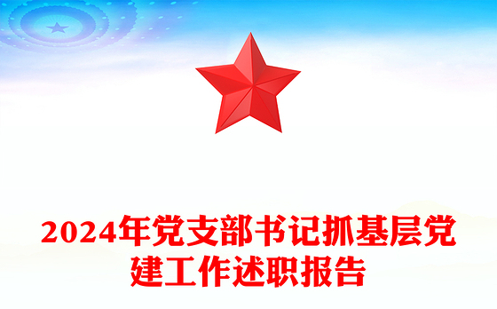 2024年党支部书记抓基层党建工作述职报告