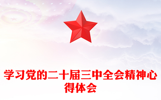 学习党的二十届三中全会精神心得体会