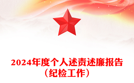 2024年度个人述责述廉报告(纪检工作)