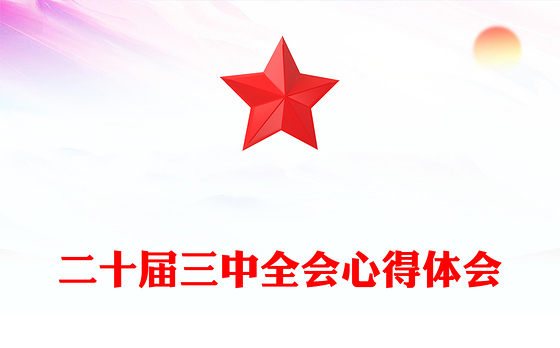 二十届三中全会心得体会
