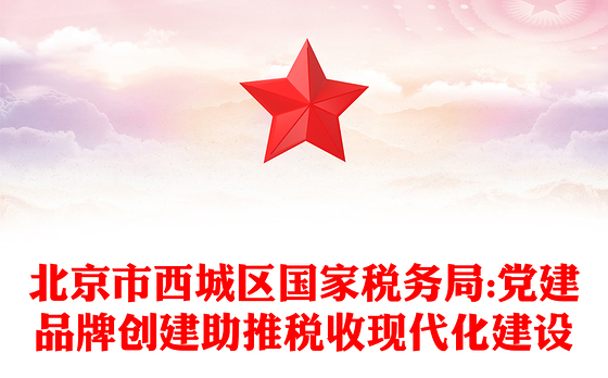 北京市区国家税务局:党建品牌创建助推税收现代化建设