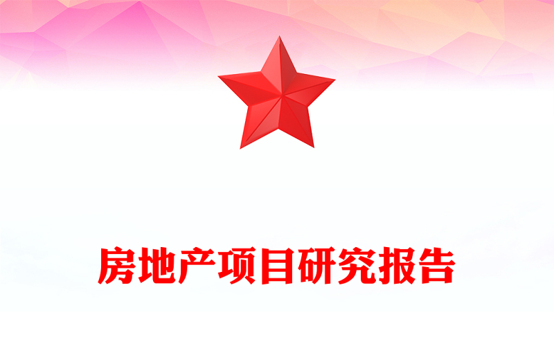 房地产项目研究报告