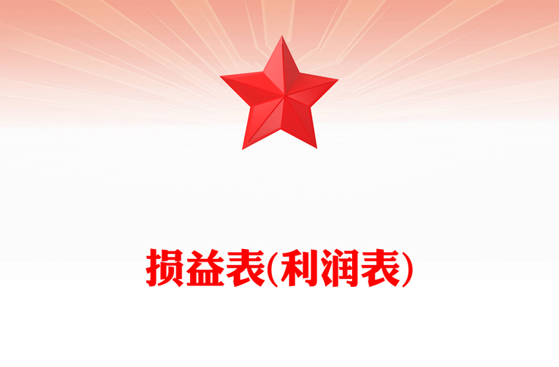 损益表(利润表)