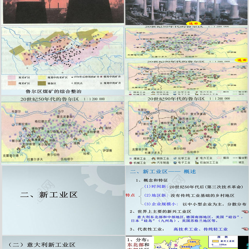 北京师范大学贵阳附属中学高一地理43《传统工业区与新工业区》必修2-课件-人教版PPT