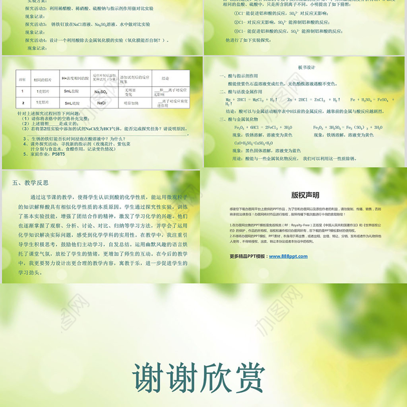 酸的化学性质PPT