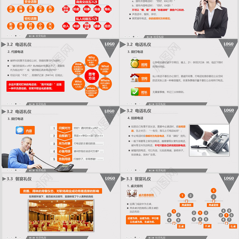 高端大气商务礼仪职业形象培训PPT模板