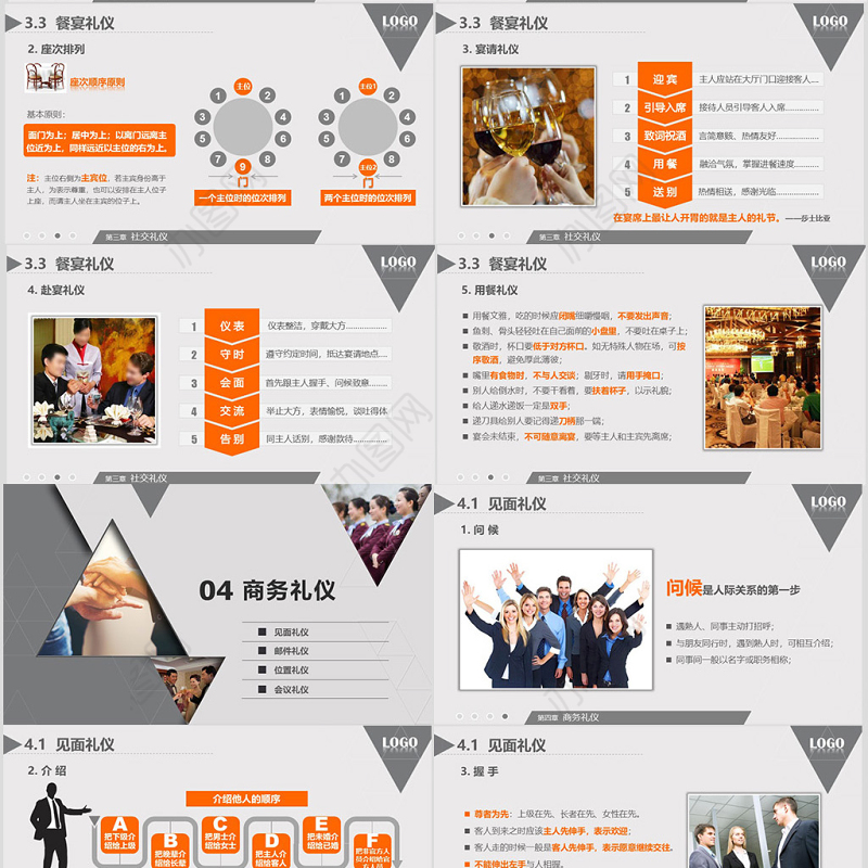 高端大气商务礼仪职业形象培训PPT模板