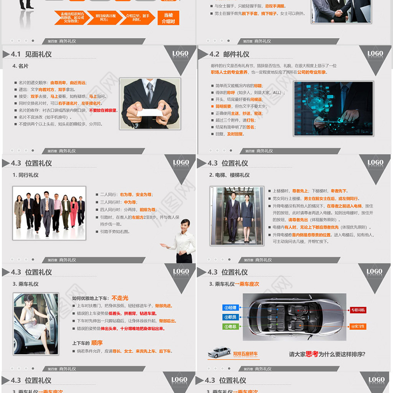 高端大气商务礼仪职业形象培训PPT模板