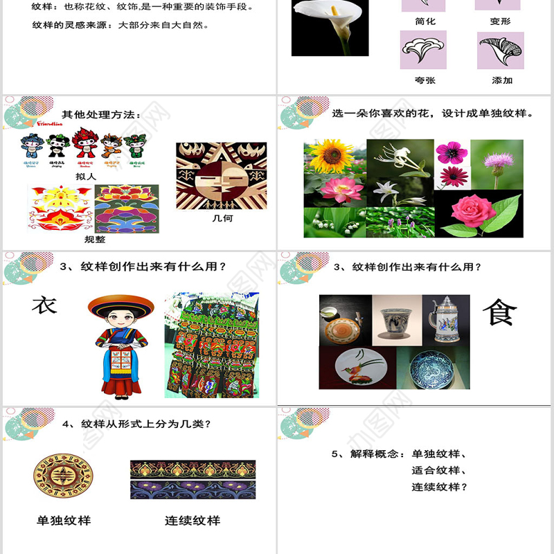 初中美术《生活中的纹样》课件ppt