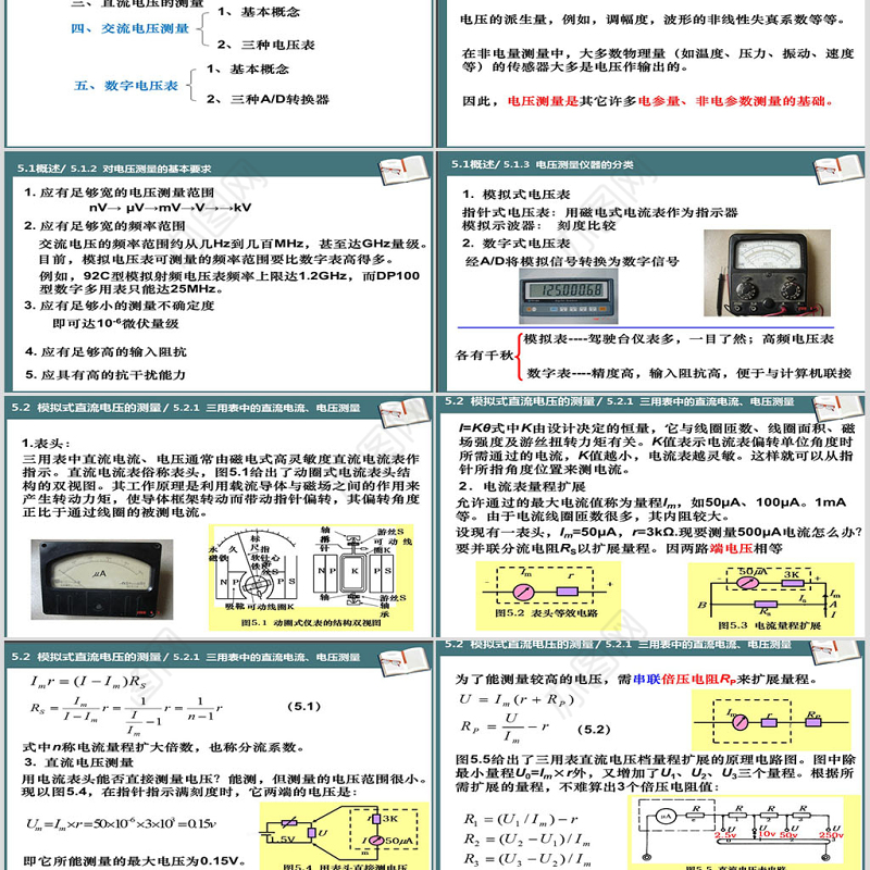 湖南工业大学电子仪器测量PPT第5章电压测量课件PPT