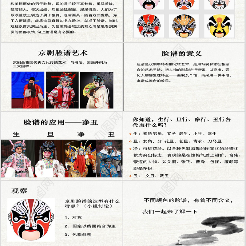 人教版美术五年级上册第10课.彩墨脸谱ppt