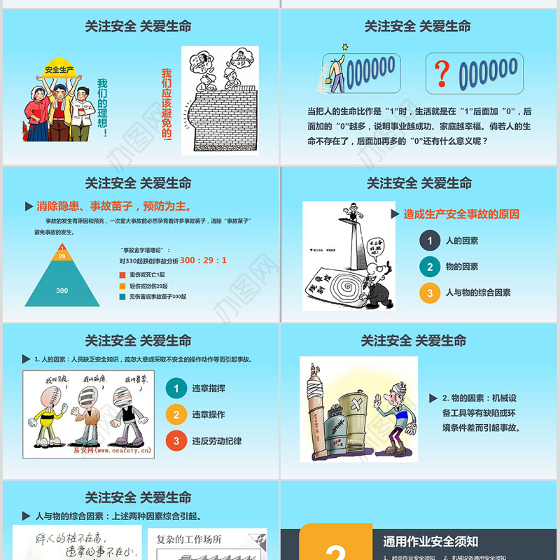 2021安全生产月培训课件PPT模板