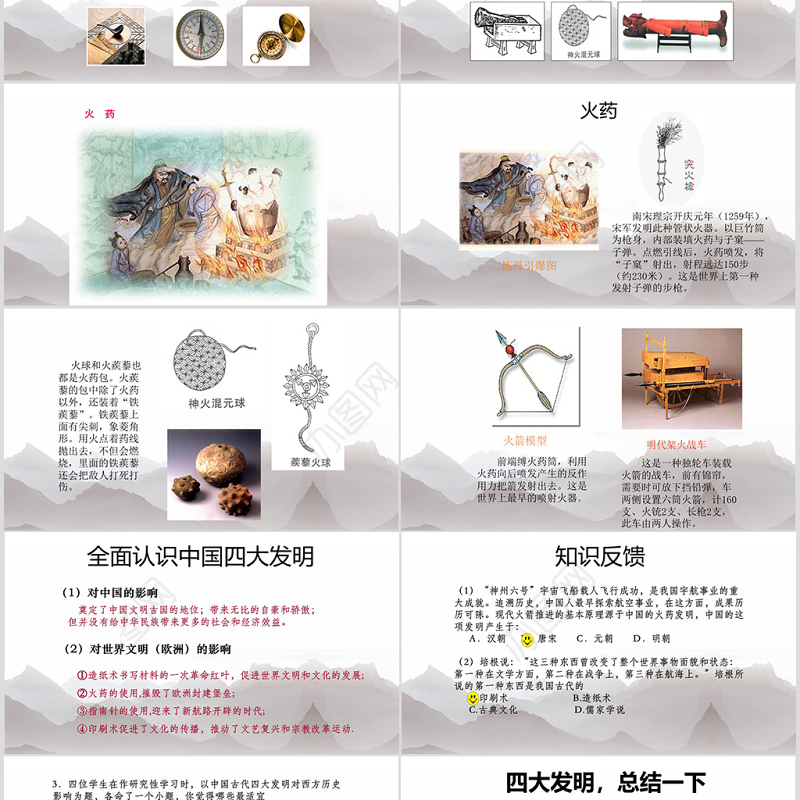 中国古代四大发明(小学课件)ppt