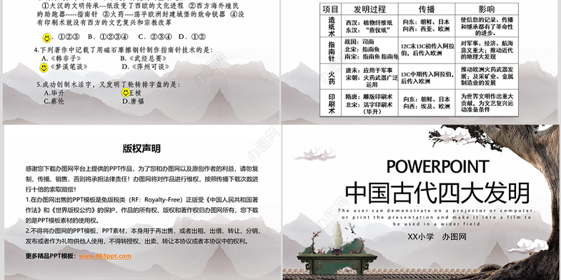 中国古代四大发明(小学课件)ppt