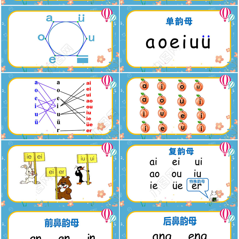 苏教版一年级语文上册汉语拼音总复习ppt