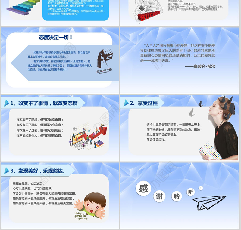 企业文化团队建设员工管理培训心态培训ppt模板