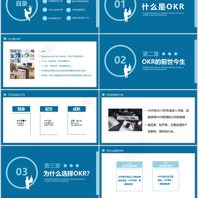 OKR工作法培训通用PPT模板