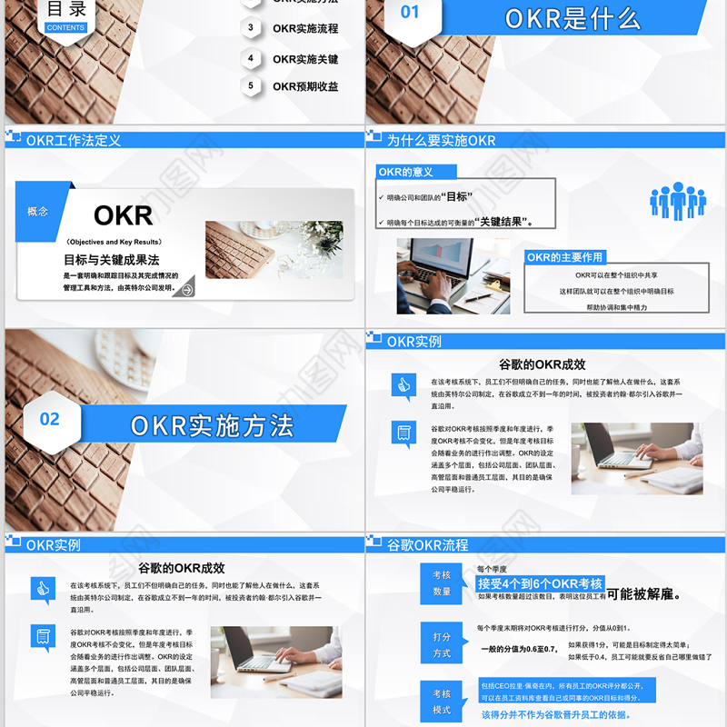 OKR工作法培训通用PPT模板