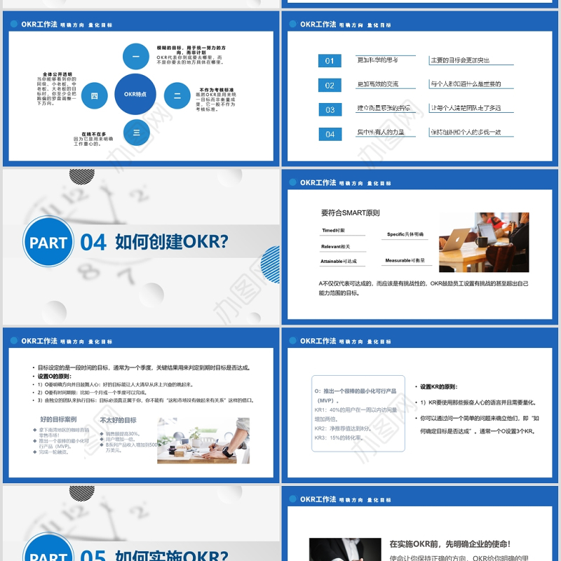 OKR工作法培训通用PPT模板
