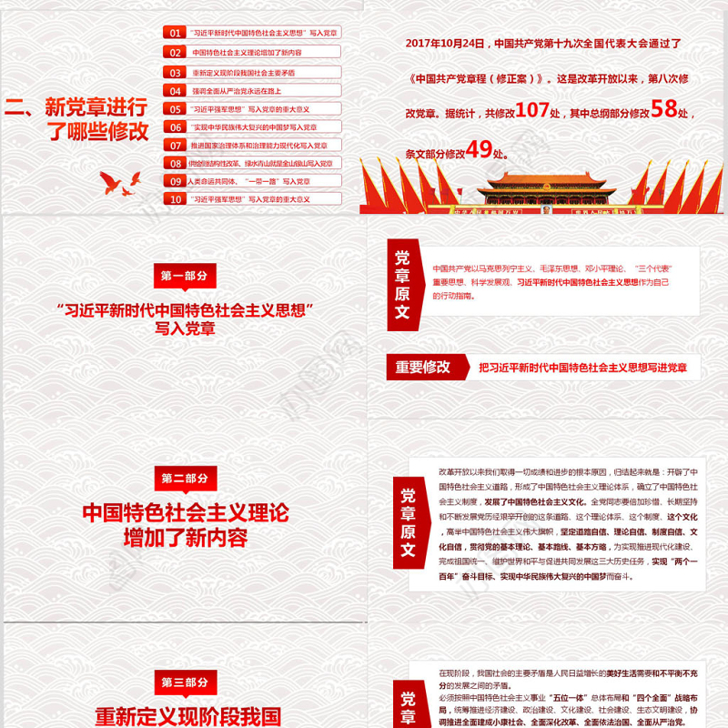 2020年简捷无动画党课学党章党规做合格党员精编带word讲稿