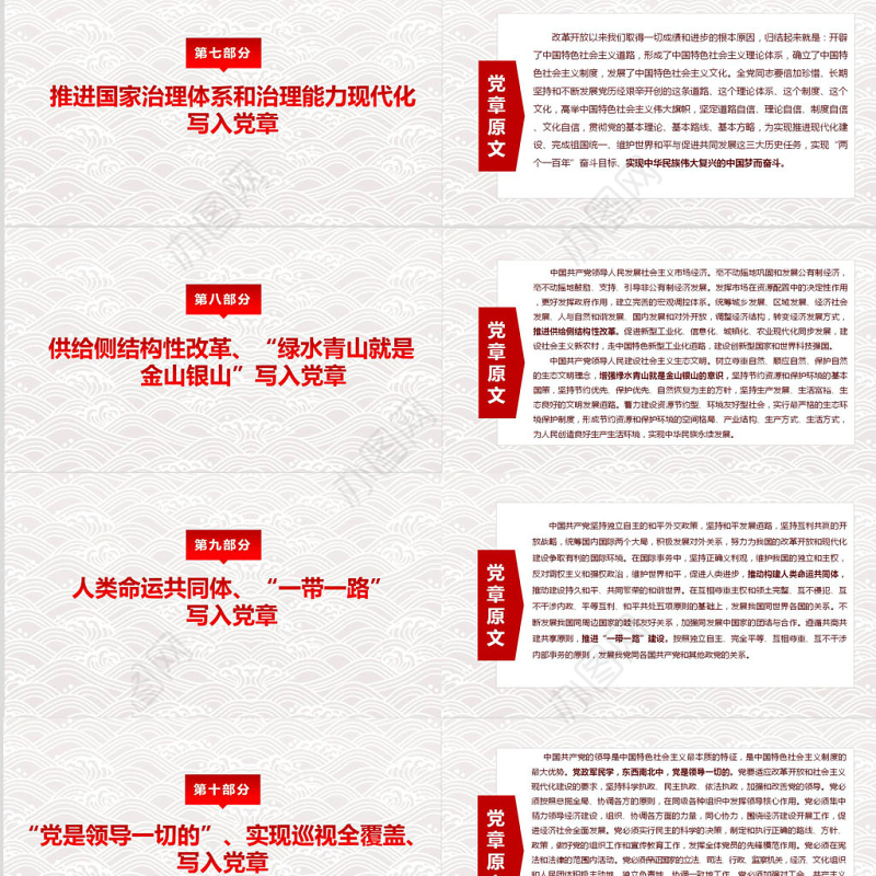 2020年简捷无动画党课学党章党规做合格党员精编带word讲稿