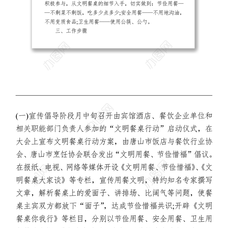 制止餐饮浪费建设文明餐桌活动实施方案5篇Word下载