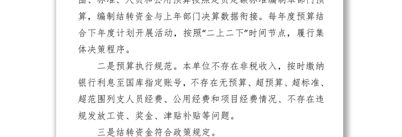 关于严肃财经纪律及财务管理风险排查的自查报告