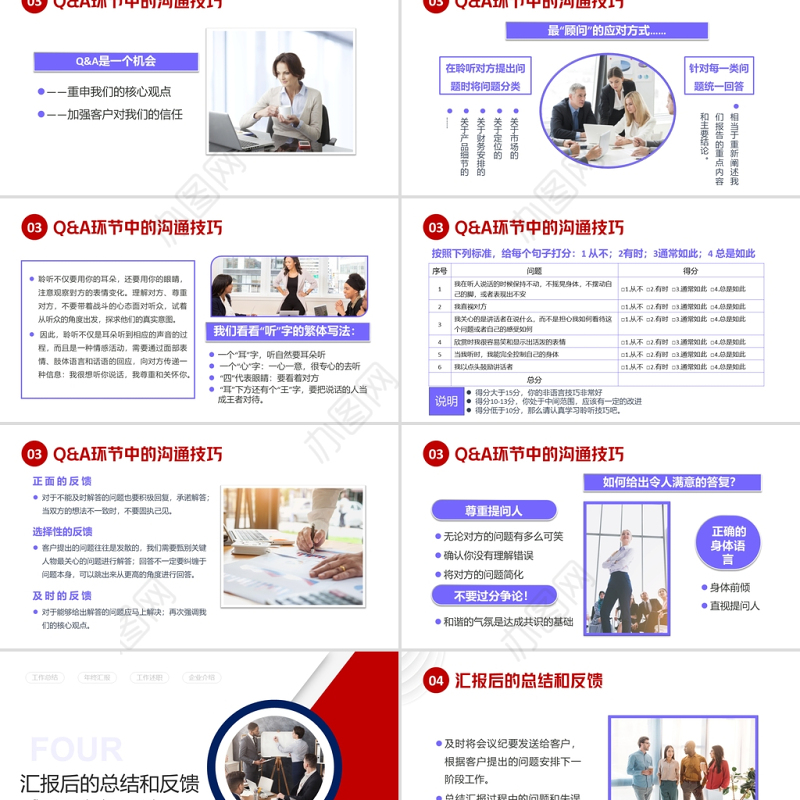 2022如何在客户和领导面前做好汇报工作PPT简约商务风职场汇报工作技巧课件模板