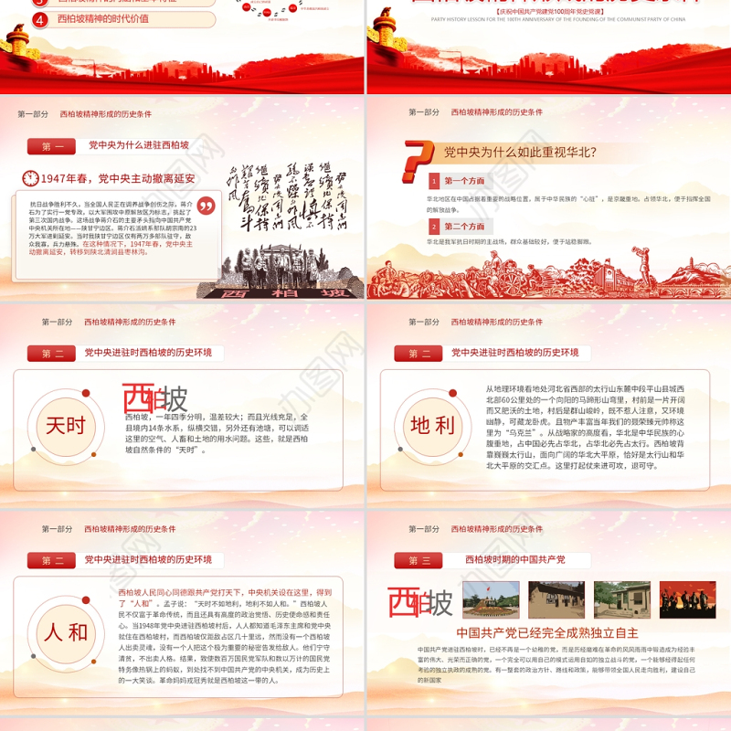 1949新中国从这里走来PPT赶考精神西柏坡精神的内涵和时代价值专题党课课件