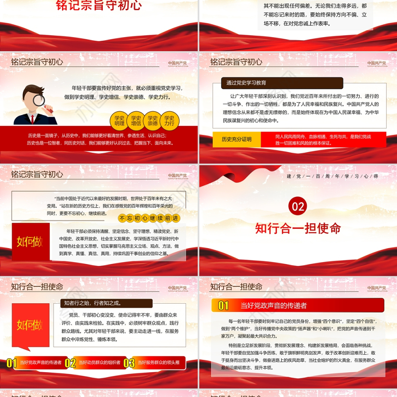 2021做党的忠实传人继承党的光荣传统和优良作风党史学习ppt党课