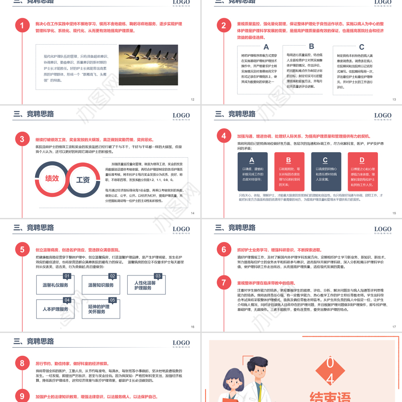 2022内科护士长竞聘演讲PPT黄色清新简约风医院护士长岗位竞聘课件模板