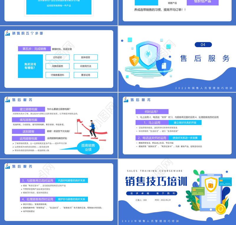 2022销售技巧培训PPT扁平化销售人员销售技巧培训课件模板